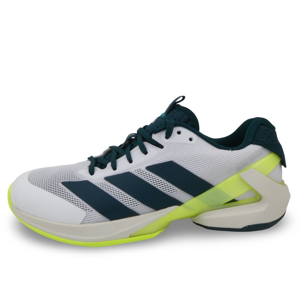 Adidas Adizero Ubersonic 5 Tennis Men's US 7.5 Court Shoes White Green JR2714 NW